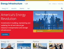 Tablet Screenshot of energyinfrastructure.org